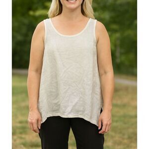 Flax NWOT linen sleeveless top size small